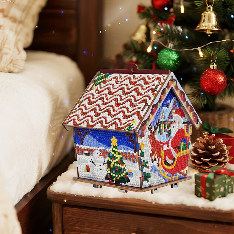 DIY Christmas Cottage Diamond Painting