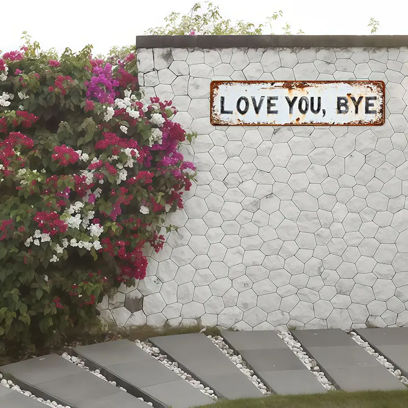LOVE YOU, BYE – Vintage Metal Wall Sign