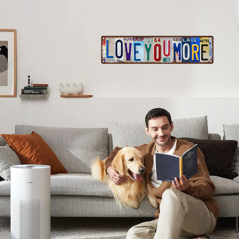 “LOVE YOU MORE” Metal Wall Decor
