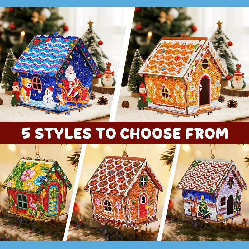 DIY Christmas Cottage Diamond Painting