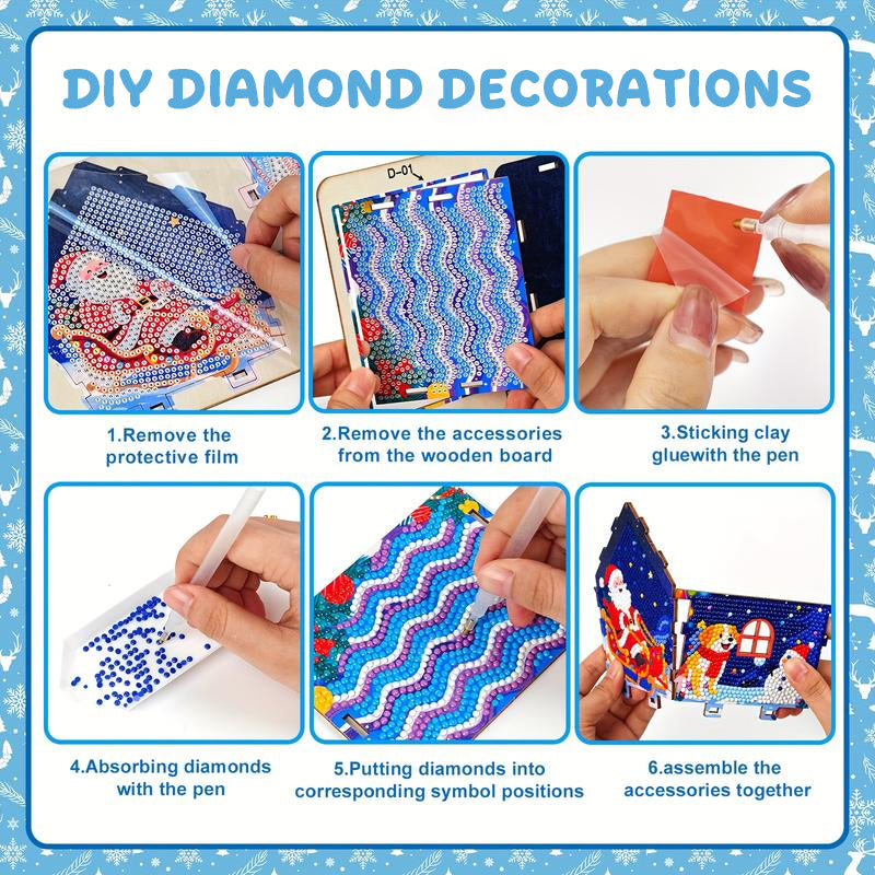 DIY Christmas Cottage Diamond Painting