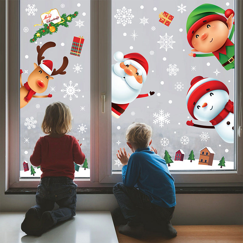 Festive Christmas Window Clings