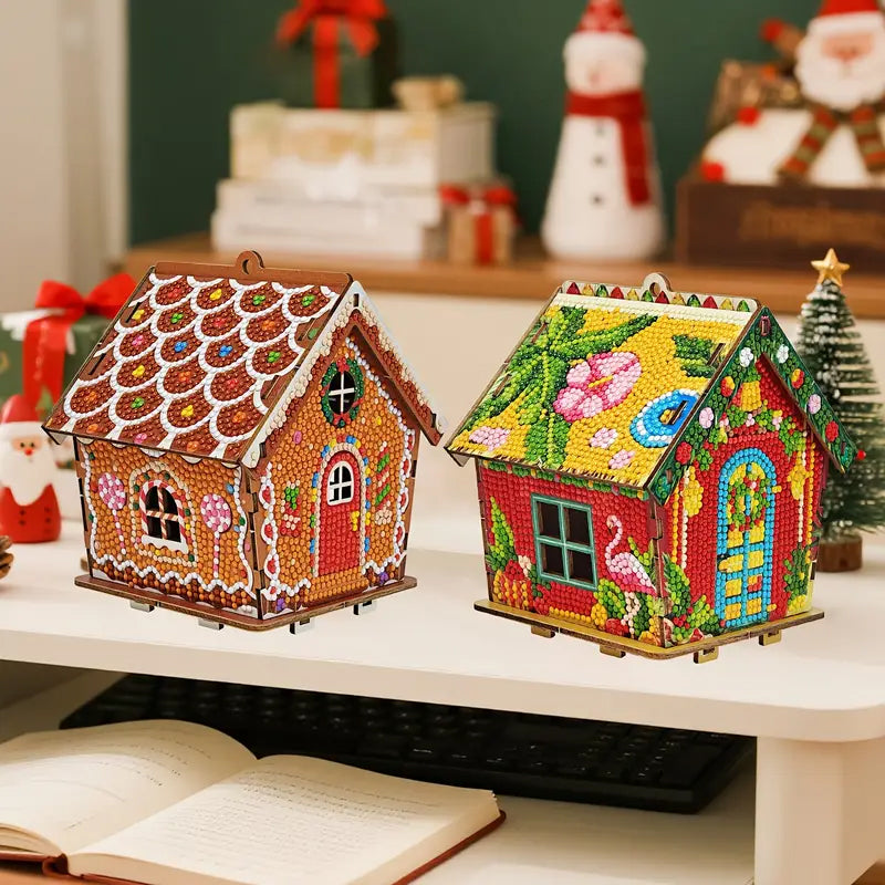 DIY Christmas Cottage Diamond Painting