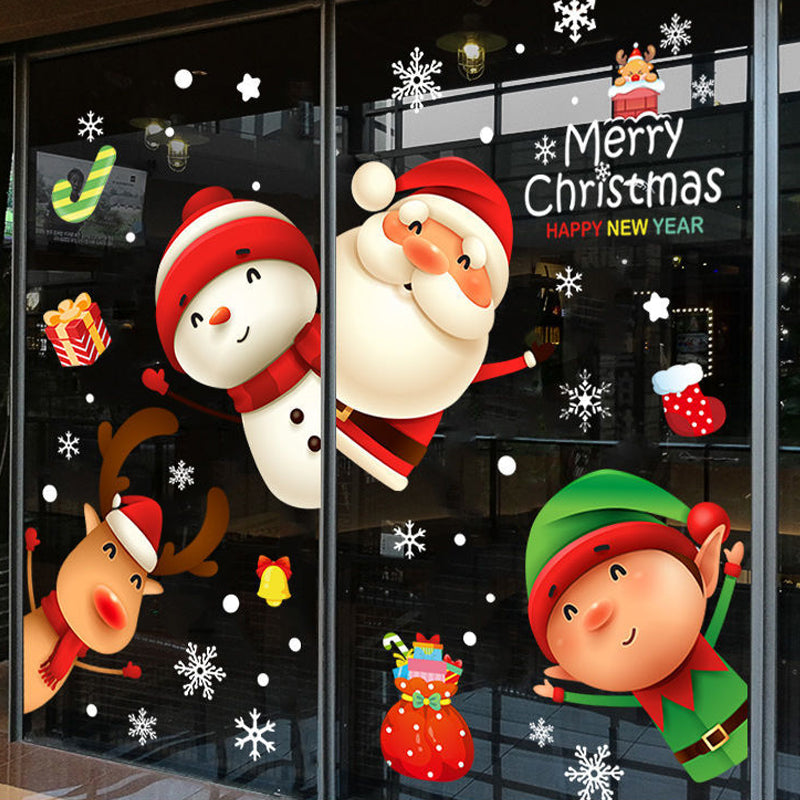 Festive Christmas Window Clings